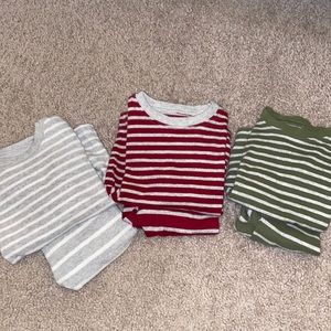 3 sets of Carters snug fit pajamas